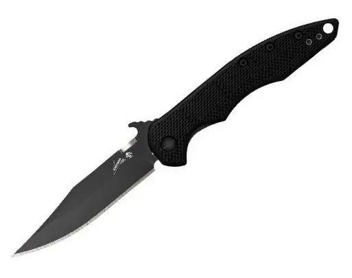 Emerson Cqc-1K Tactical Folder – Black Plain-Edge Blade 1