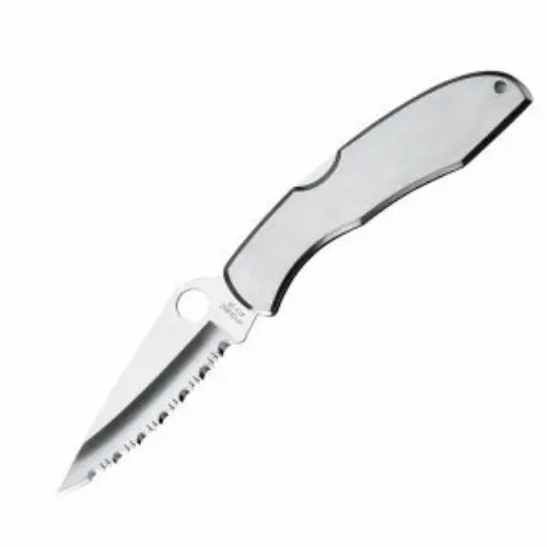 Endura 4 Stainless Steel Folding Knife – Serrated Edge (C10S) 1