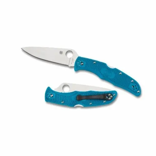 Endura Pocket Knife – Flat-Ground Plain Blue Frn Handle 1