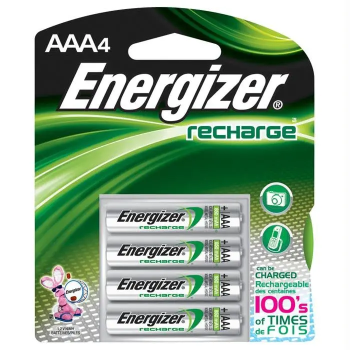 Energizer Rechargeable Aaa Batteries (4-Pack) 1