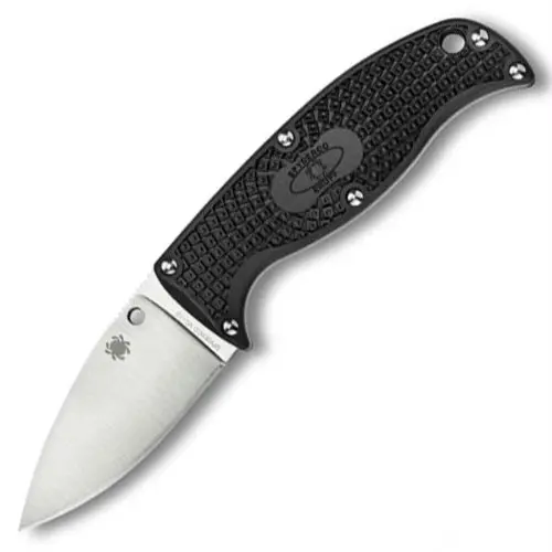 Enuff Black Frn Folder – Leaf-Shaped Plain-Edge Design 1