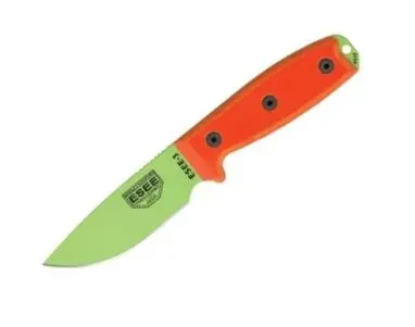 Esee-3Pm-Vg Venom Green Plain Edge Knife – Original Handle 1