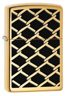 Fence-Inspired High-Polish Brass Zippo Lighter 1