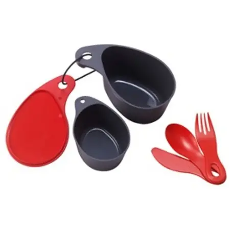 Field Cup Set – Red Anodized Aluminum 1