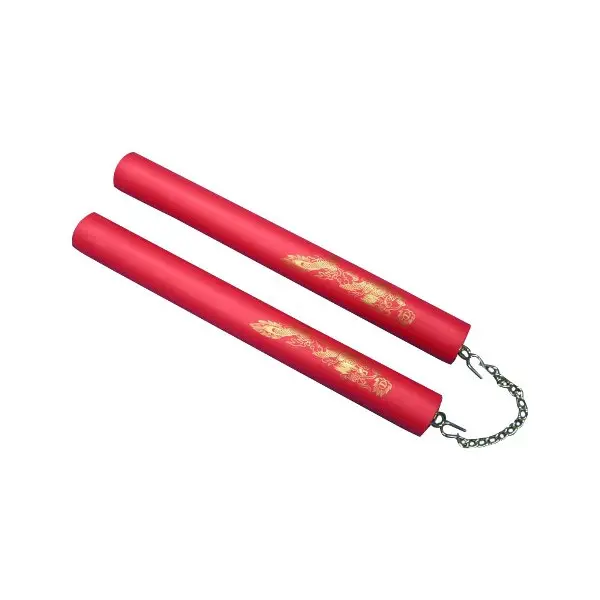 Foam Nunchaku Trainer With Red Bb Chain 1