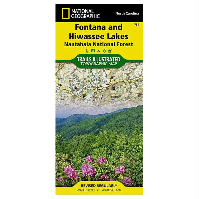 Fontana & Hiwassee Lakes Topographic Map – #784 1