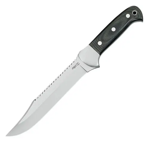 Forest Survival Knife With Sawback Edge – 6.3" Micarta Handle 1