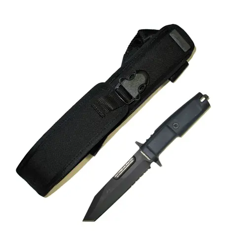 Fulcrum S Fixed Blade Knife – Black Coated Tactical Edge 1