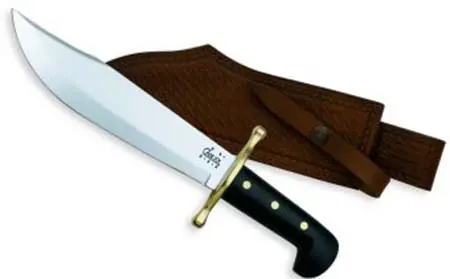 Full-Tang Bowie Knife With Genuine Leather Sheath 1
