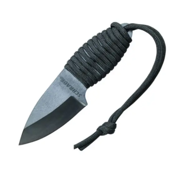 Full-Tang Drop Point Neck Knife – Fixed Blade Tactical 1