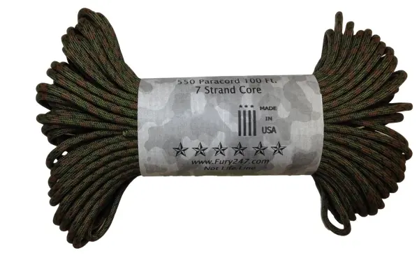 Fury Paracord Rope – Ground War Camouflage Tactical Cordage 1