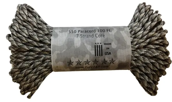 Fury Paracord Rope – Urban Camo Tactical Cordage 1
