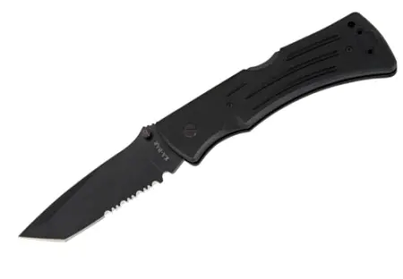 G10 Mule Tanto Knife – Serrated Blade Variant 1