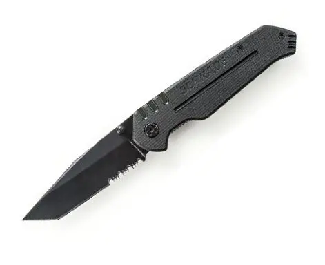 G10 Textured-Finish Folding Knife With 9Cr14Mov Steel Blade 1