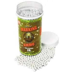 Game Face Bio Airsoft Marker – .20G Bb Capacity, White Finish 1