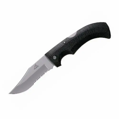 Gator Clip-Point Folding Knife – Serrated Edge, Retail Boxed 1