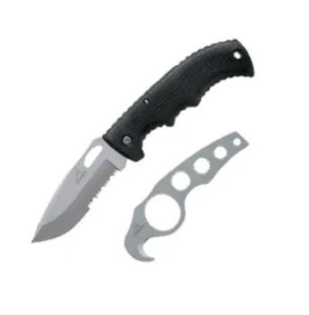 Gator Ii Drop-Point Knife – Serrated Edge + Gut Hook, Clamshell Pack 1