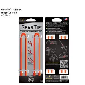 Gear Tie 12-Inch Bright Orange Cable Organizer 1