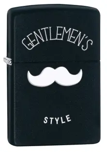 Gentlemen’S Collection Black Matte Zippo Lighter 1