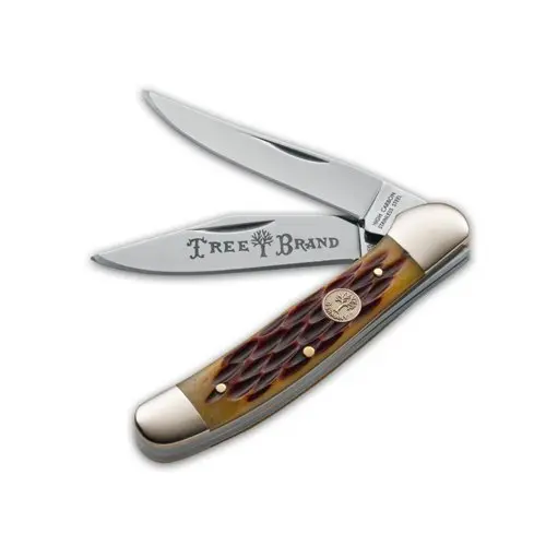 German-Crafted Jigged Brown Bone Copperhead Knife 1