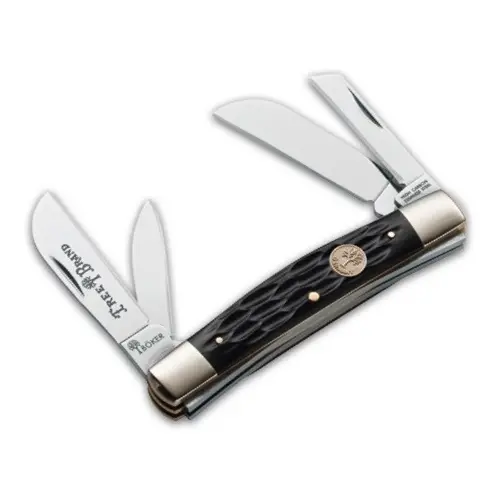 German-Made Jigged Black Bone Congress Pocket Knife 1