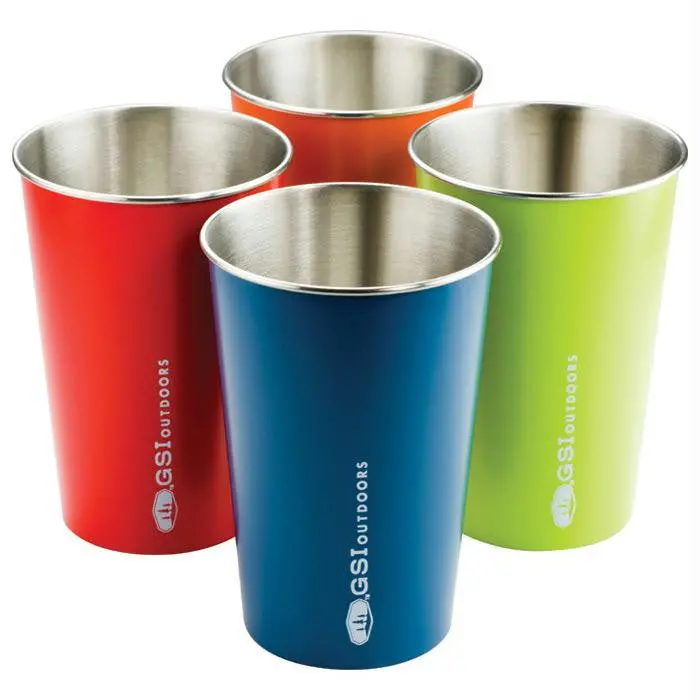 Glacier Stainless Steel Pint Glass Set – 4-Piece 1