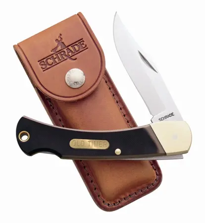 Golden Bear 5-Inch Lockback Folding Knife With Sheath 1