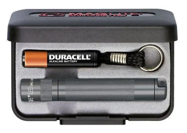 Gray Led Solitaire Flashlight – Triple-A Battery Powered 1