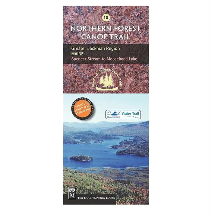 Greater Jackman Region Maine Trail Map #10 1