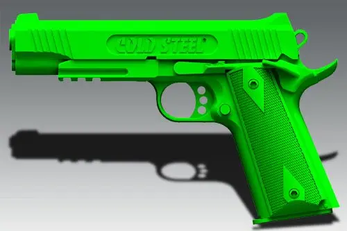 Green Rubber Training Pistol 1
