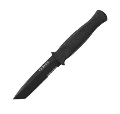 Guardian Backup Tanto Knife – Serrated, Clamshell Packaging 1