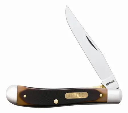 Gunstock Trapper Fixed-Blade Knife – 3 7/8-Inch Single Edge 1