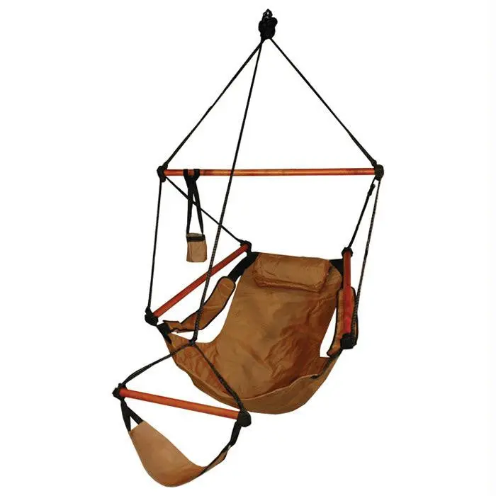 Hammaka Hanging Porch Chair – Tan Fabric 1