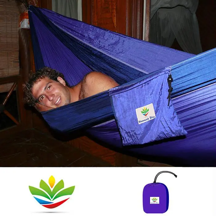 Hammock Bliss Double Hammock – Blue & Purple 1