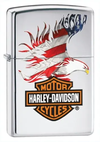 Harley-Davidson American Eagle Engraved Zippo Lighter 1