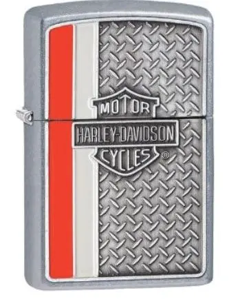 Harley-Davidson Chrome Zippo Lighter With Emblem 1