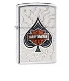 Harley-Davidson High-Polish Chrome Zippo Lighter 1