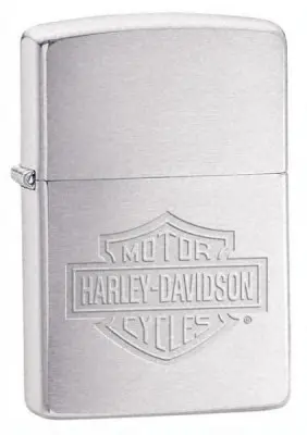 Harley-Davidson Logo Knife On Brushed Chrome Finish 1