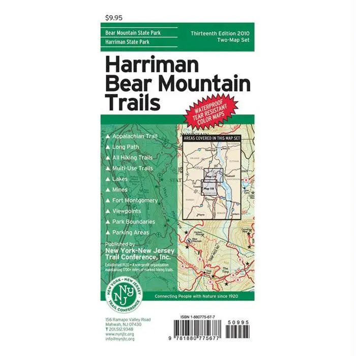 Harriman And Bear Mountain State Parks Trail Map 1