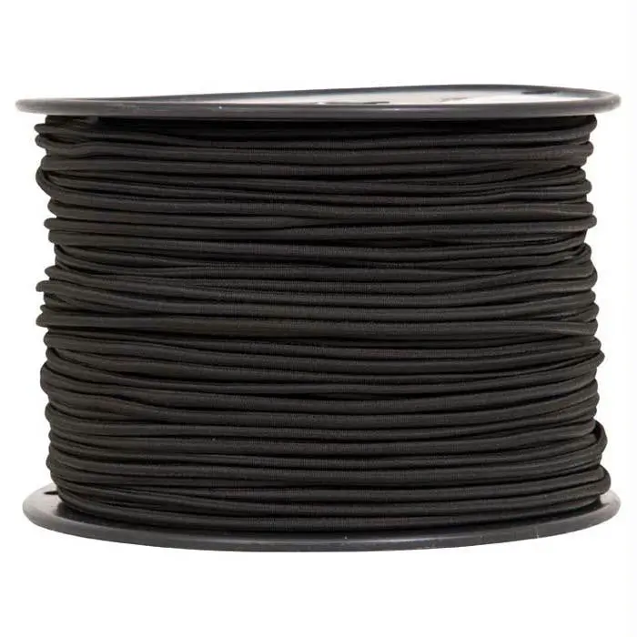 Heavy-Duty Black Shock Cord – 1/8" Diameter, 500 Feet 1