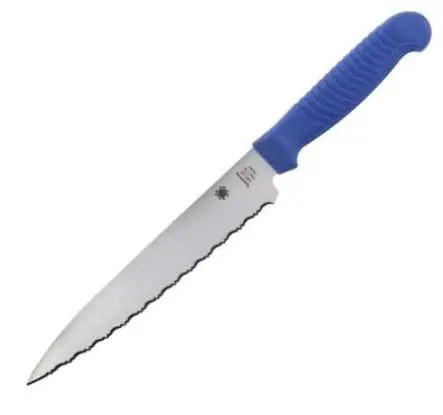 Heavy-Duty Utility Knife – Serrated Blade, Blue Handle 1