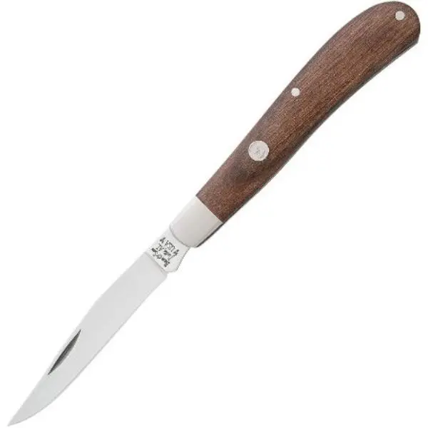 Heritage Walnut Slim Single-Blade Pocket Knife – 3 7/8 Inches 1
