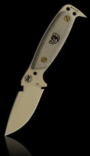 Hest Original Desert Tan Fixed-Blade Knife – Rugged Outdoor Companion 1