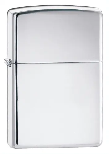 High-Polish Chrome Armor Zippo Lighter 1