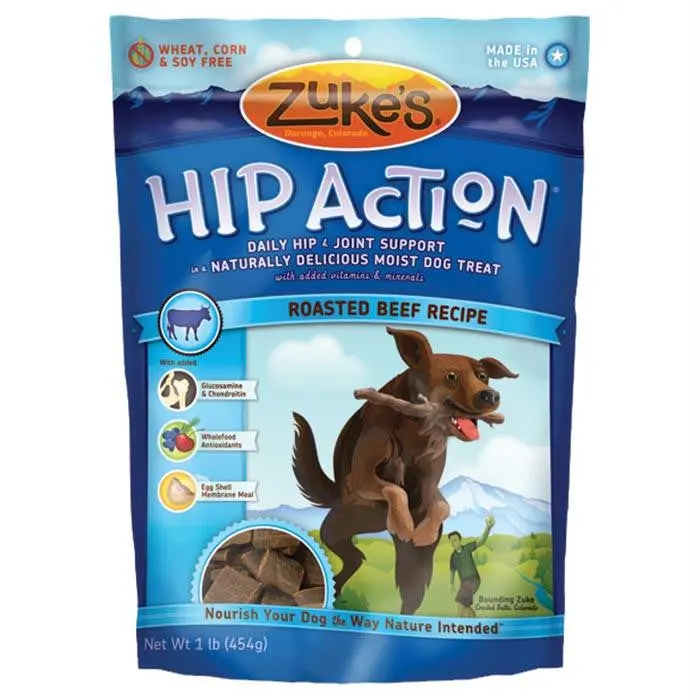 Hip Action Beef Flavor Dog Treats – 16 Oz 1