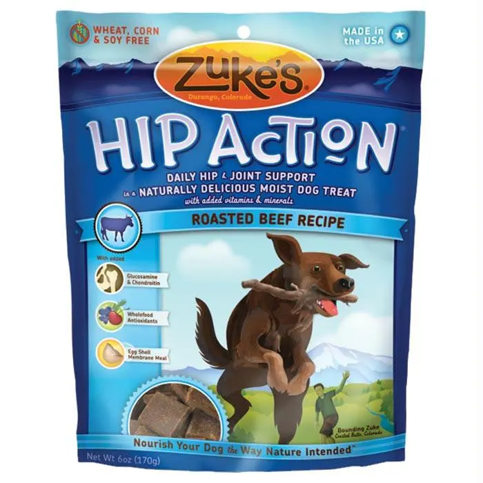 Hip Action Beef Flavor Dog Treats – 6 Oz 1