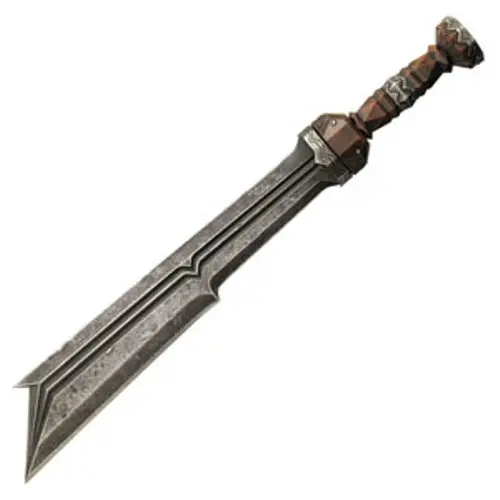 Hobbit Fili Dwarven Replica Sword With Wall-Mount Plaque 1