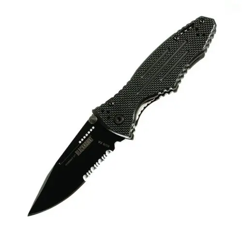 Hornet Ii Tactical Knife – Black Serrated Edge 1