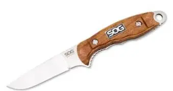 Huntspoint Skinning Knife – Wooden Handle, Fixed Blade 1