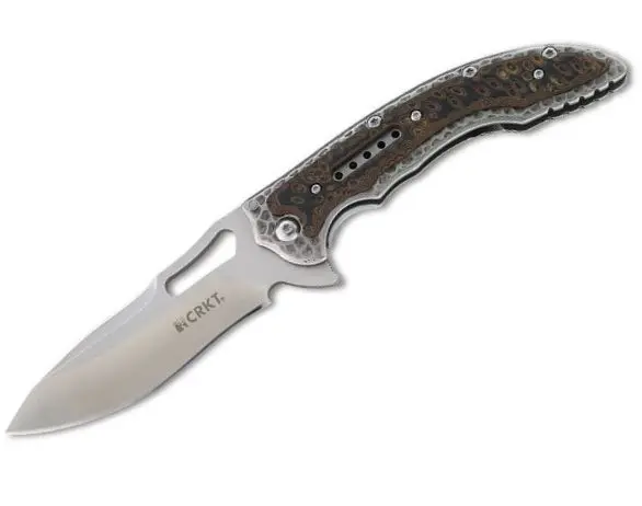 Ikoma Fossil Series Plain-Edge Folding Knife 1